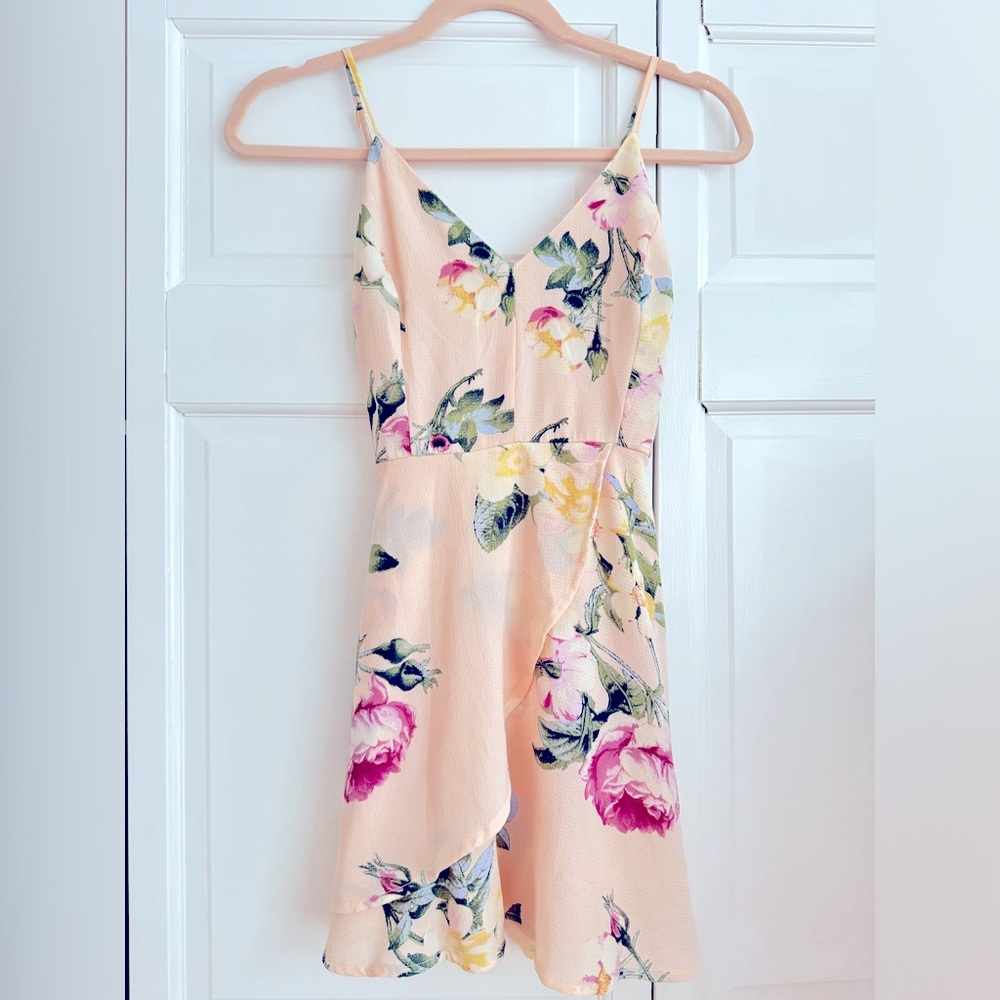 Love tree pink floral dress